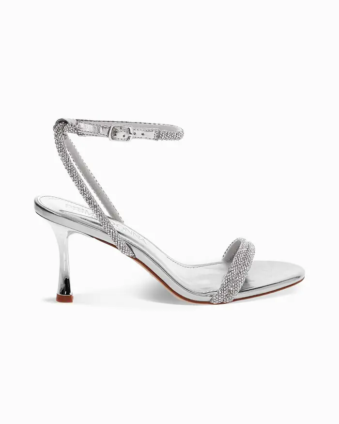 Sandali argento con tacco 7,5 cm ARGE