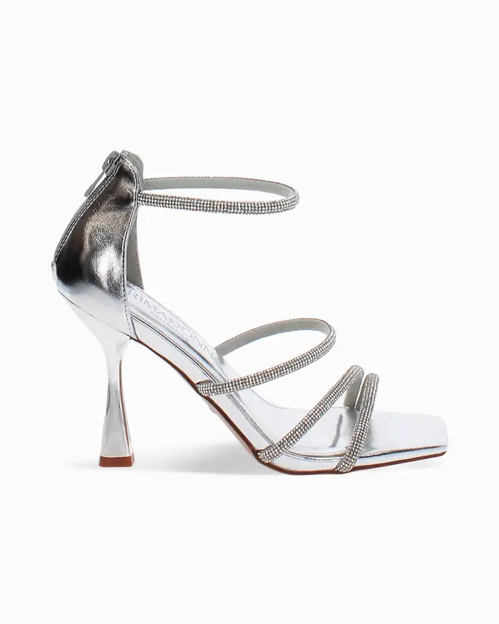 Sandali argento con tacco 9,5 cm ARGE