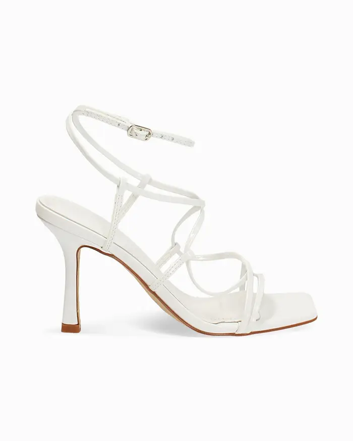 Sandali bianchi con tacco 9 cm BIAN