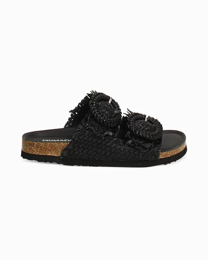 Primadonna Collection Sandali bio neri intrecciati NERO