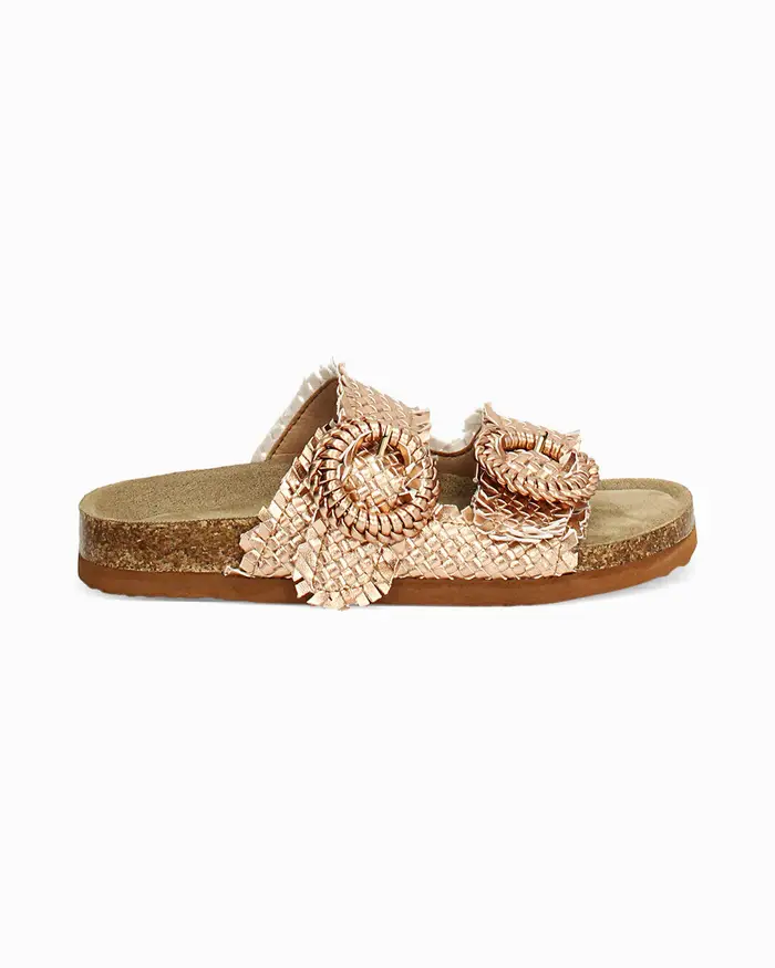 Primadonna Collection Sandali bio rosa-oro intrecciati RAOR