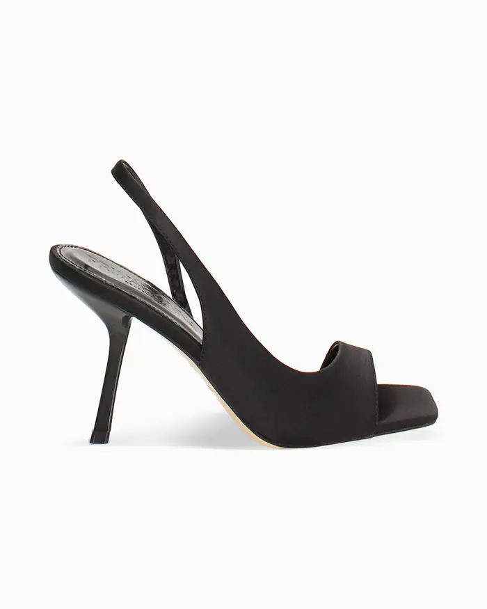 Sandali neri tacco 9,5 cm NERO