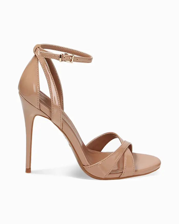 Primadonna Collection Sandalo donna nude in vernice, tacco 11 cm