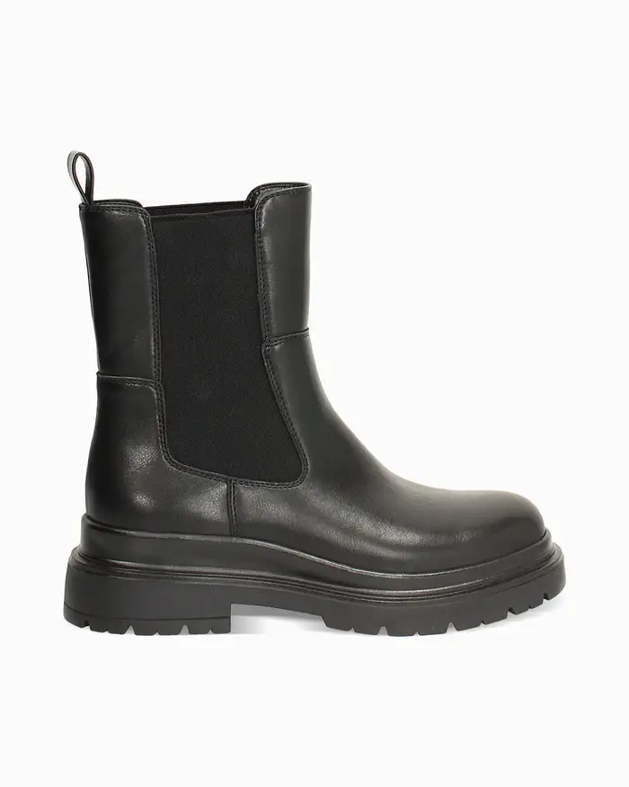 Stivali beatles neri con tacco 3,5 cm NERO