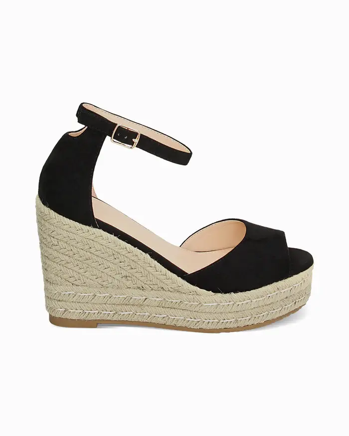 Primadonna Collection Zeppe donna nere in microfibra NERO