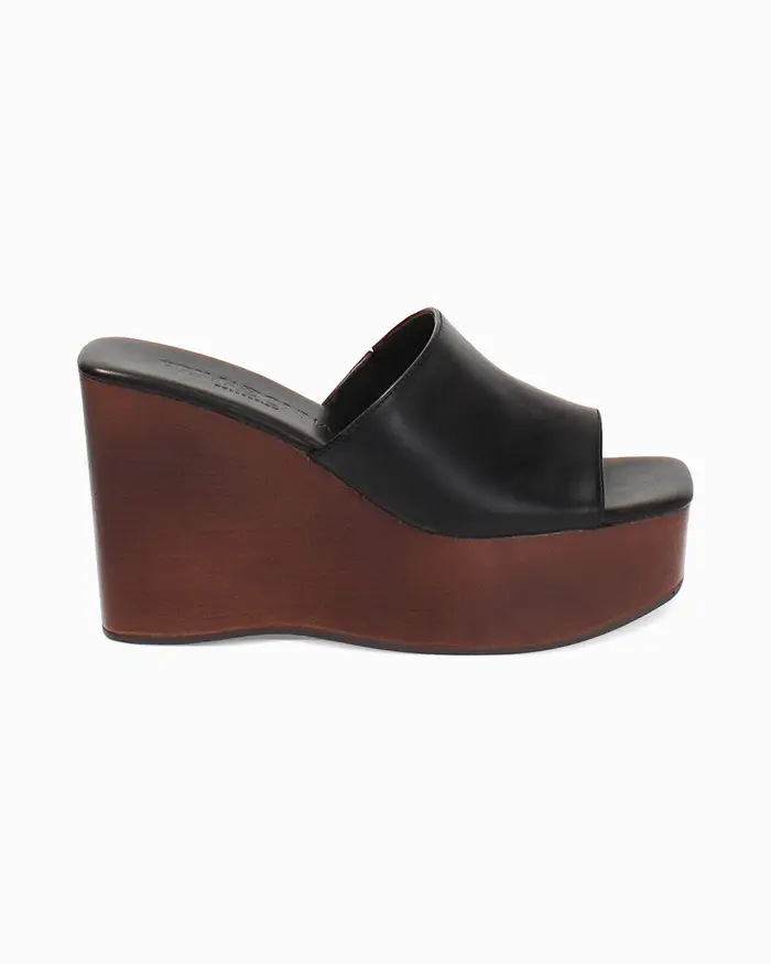 Zoccoli neri tacco 10,5 cm NERO