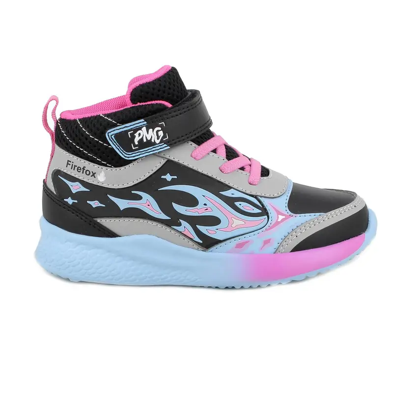 Primigi Sneakers da bambina nero e celeste con strap