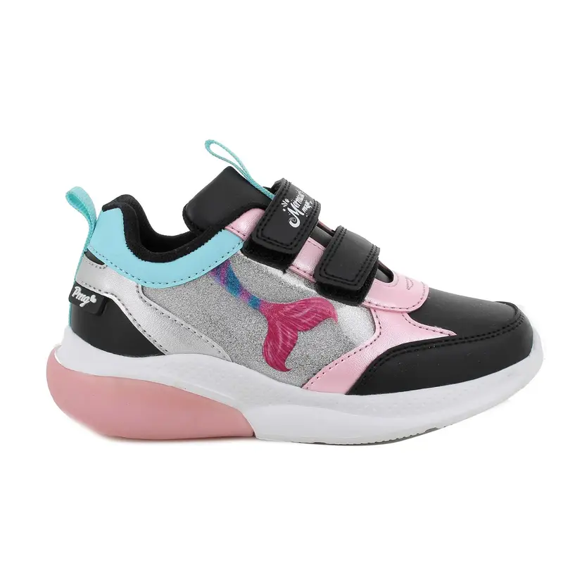 Primigi Sneakers nero e celeste mermaid magic™