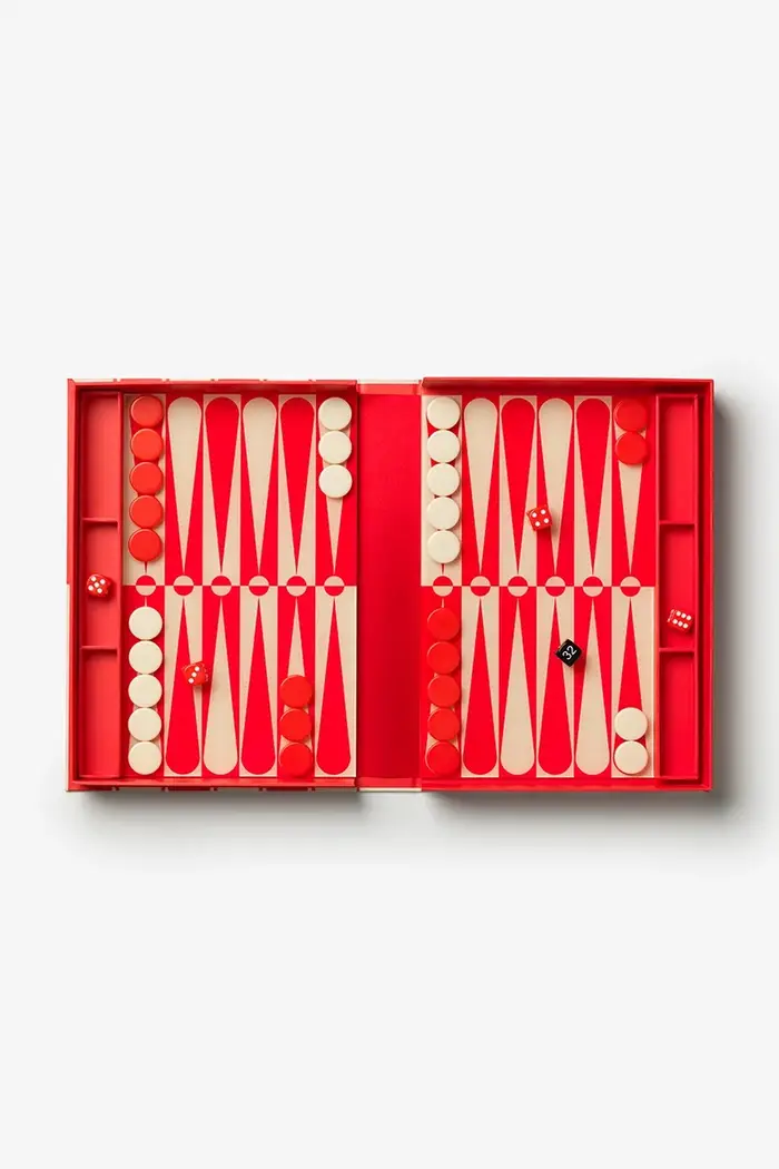 gioco da tavola Art of Backgammon 30,5 x 22 cm Rosso miniatura 3