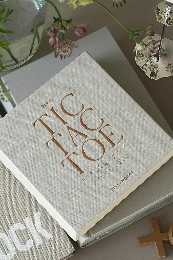 gioco da tavola Classic Tic Tac Toe 20 x 20 x4 cm Beige miniatura 4