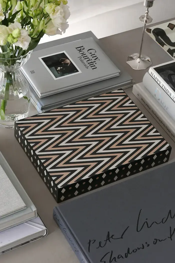 gioco da tavola Lacquered Backgammon 24 x 31 cm Nero miniatura 5