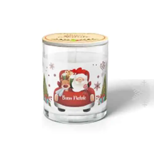 Profumi San Marino Candela Natale Babbo Natale e Renne - Gelsomino