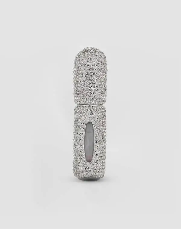 Profumi San Marino Porta Profumo da Viaggio Argento con Strass 5ml