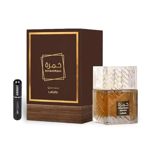 RESAES Resistant and aesthetic Profumo Khamrah Qahwa originale 100 ml, Eau da Perfum Unisex importato da Dubai con aromi piacevoli di lunga