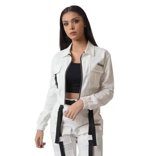 Project X Paris Giacca da donna con collo a camicia e tasca