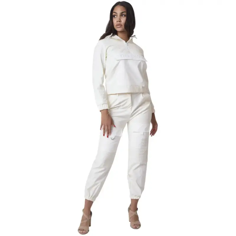 Project X Paris Pantaloni quadrati in similpelle trapuntati da donna