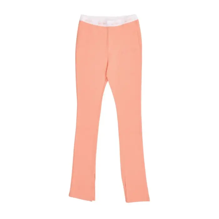 Pantaloni svasati da donna con orlo a vivo Project X Paris Orange