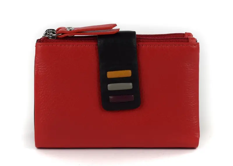 Pronto Moda Portafoglio donna piccolo Multicolor 3840 Crimson/Black