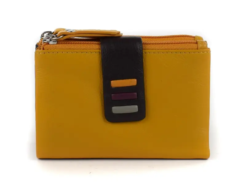 Pronto Moda Portafoglio donna piccolo Multicolor 3840 Mustard/Choco