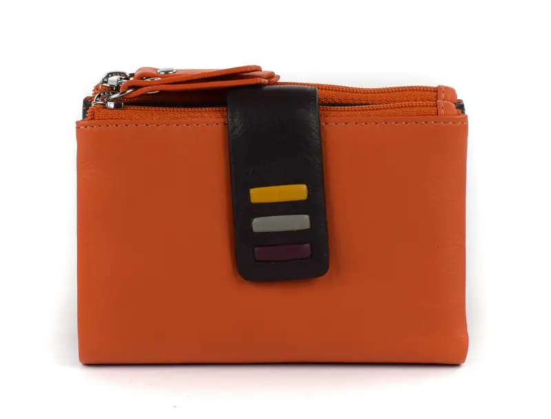 Pronto Moda Portafoglio donna piccolo Multicolor 3840 Orange/Choco