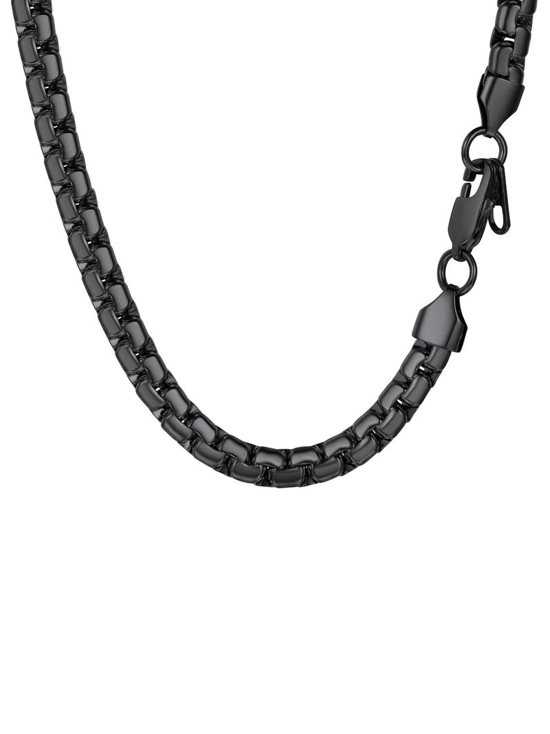 PROSTEEL Collana Uomo Acciaio Inossidabile Nero
