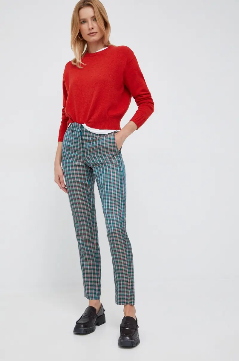 PS Paul Smith pantaloni in lino misto donna Verde