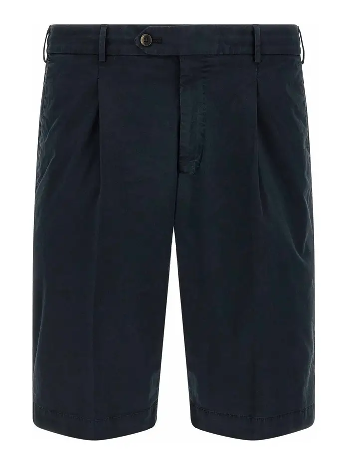 Pt Torino Bermuda in cotone elasticizzato Blu