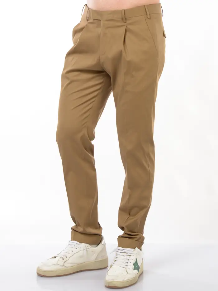 PT TORINO pantalone da uomo chino Master Fit con pinces RAME