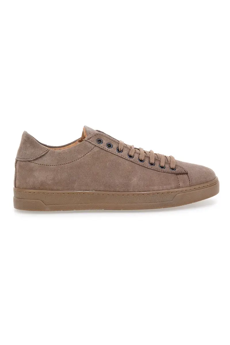 PTR Sneakers marroni in suede Made in Italy 3021 [TAUPE]