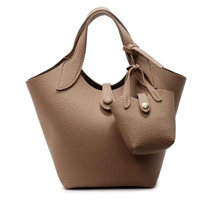 Generic PU PETTURA PETTA BAG LICCHEE BASSO DEL CAMPETTO BASSO CONSIONE CONTENE (KAKI)