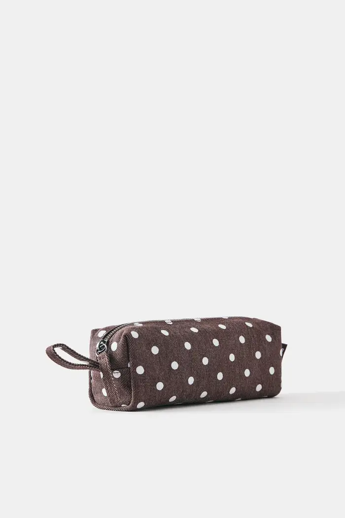Astuccio A Pois Marrone