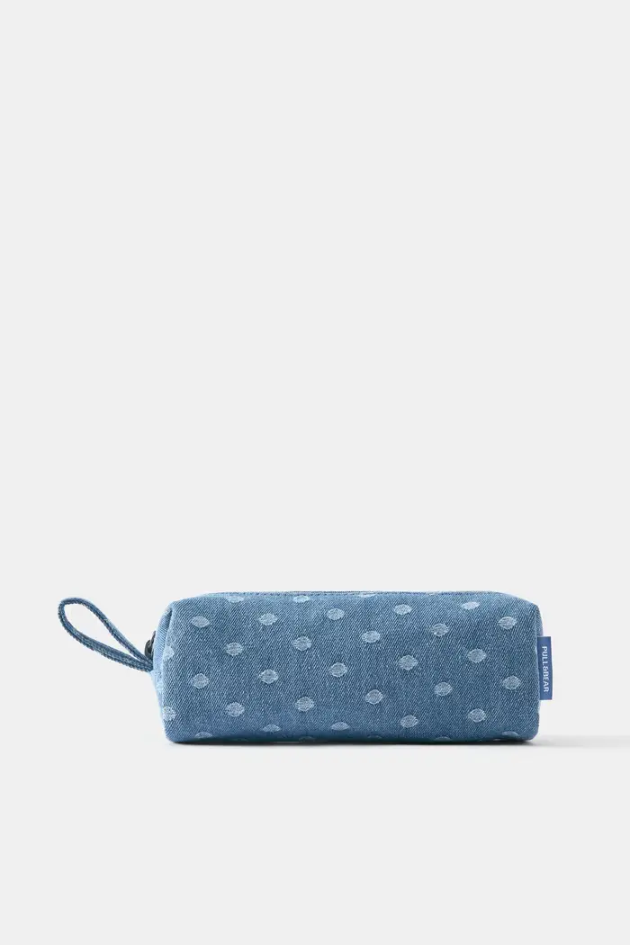 Astuccio In Denim A Pois Jeans