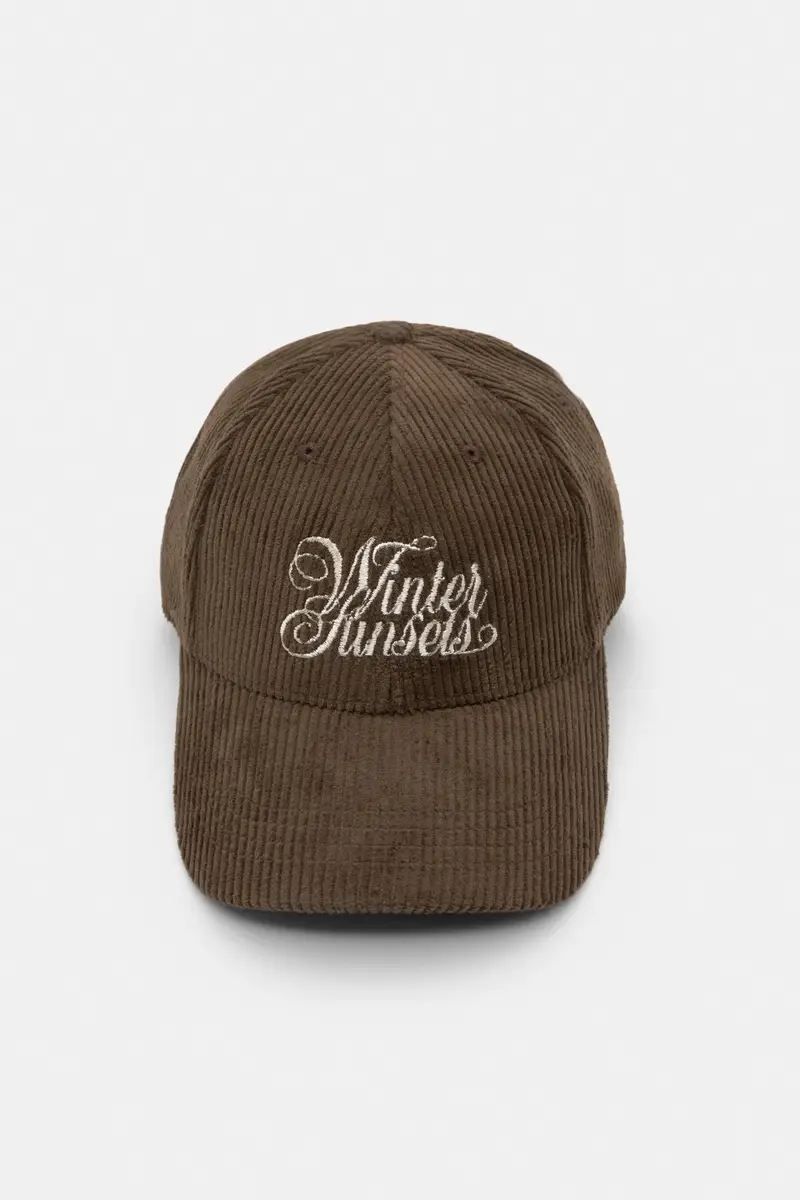 Pull&Bear Berretto In Velluto A Coste Marrone