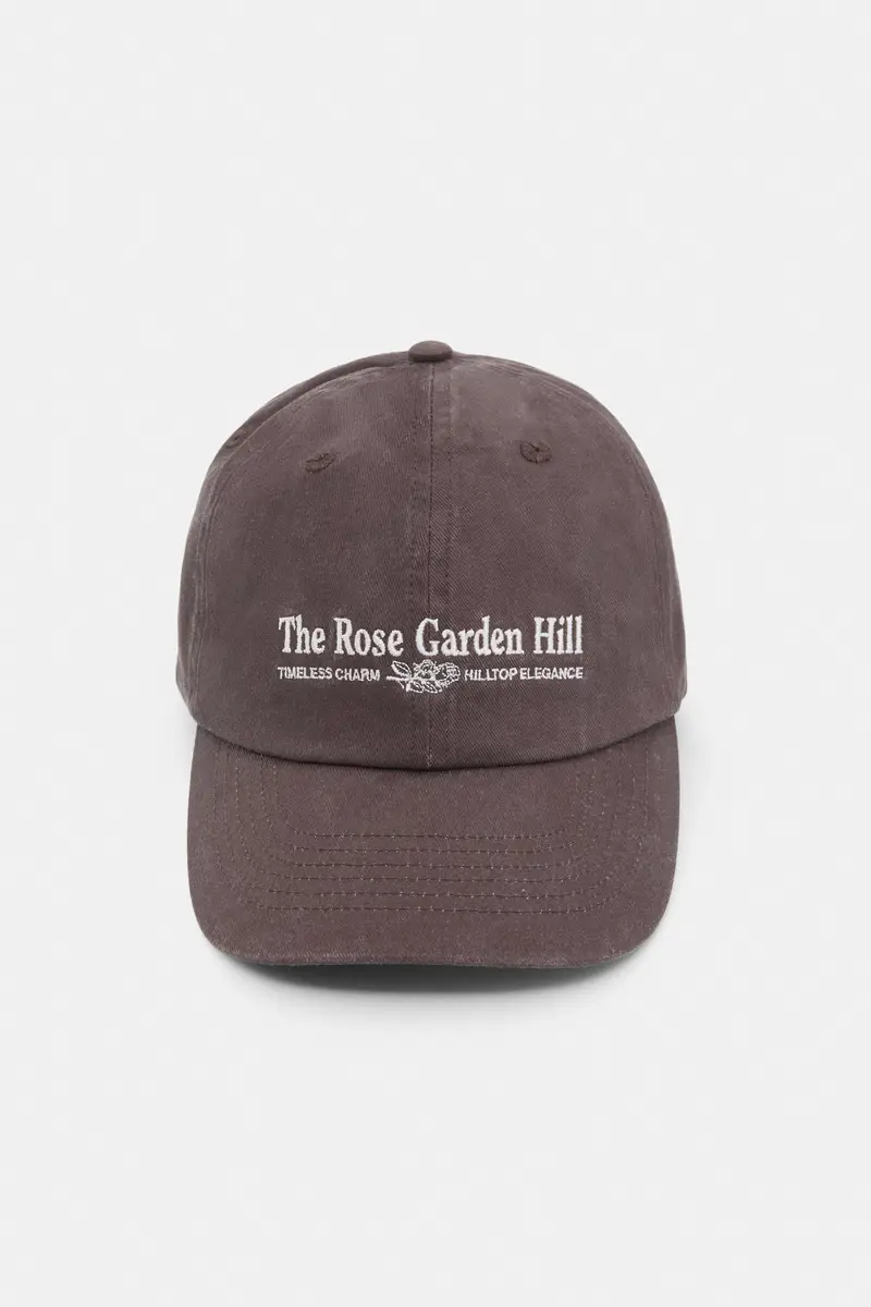 Pull&Bear Berretto Marrone Ricamato