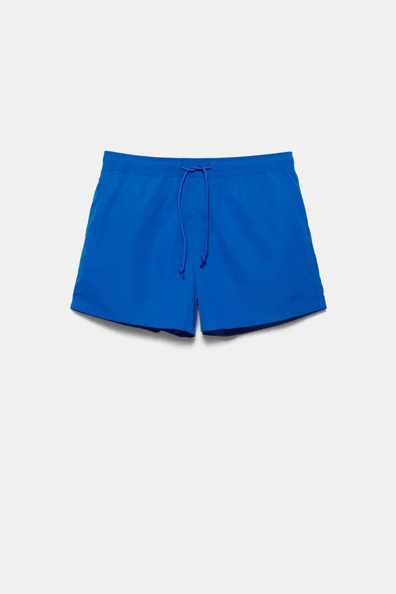 Pull&Bear Costume Da Bagno Basic Azzurro profondo