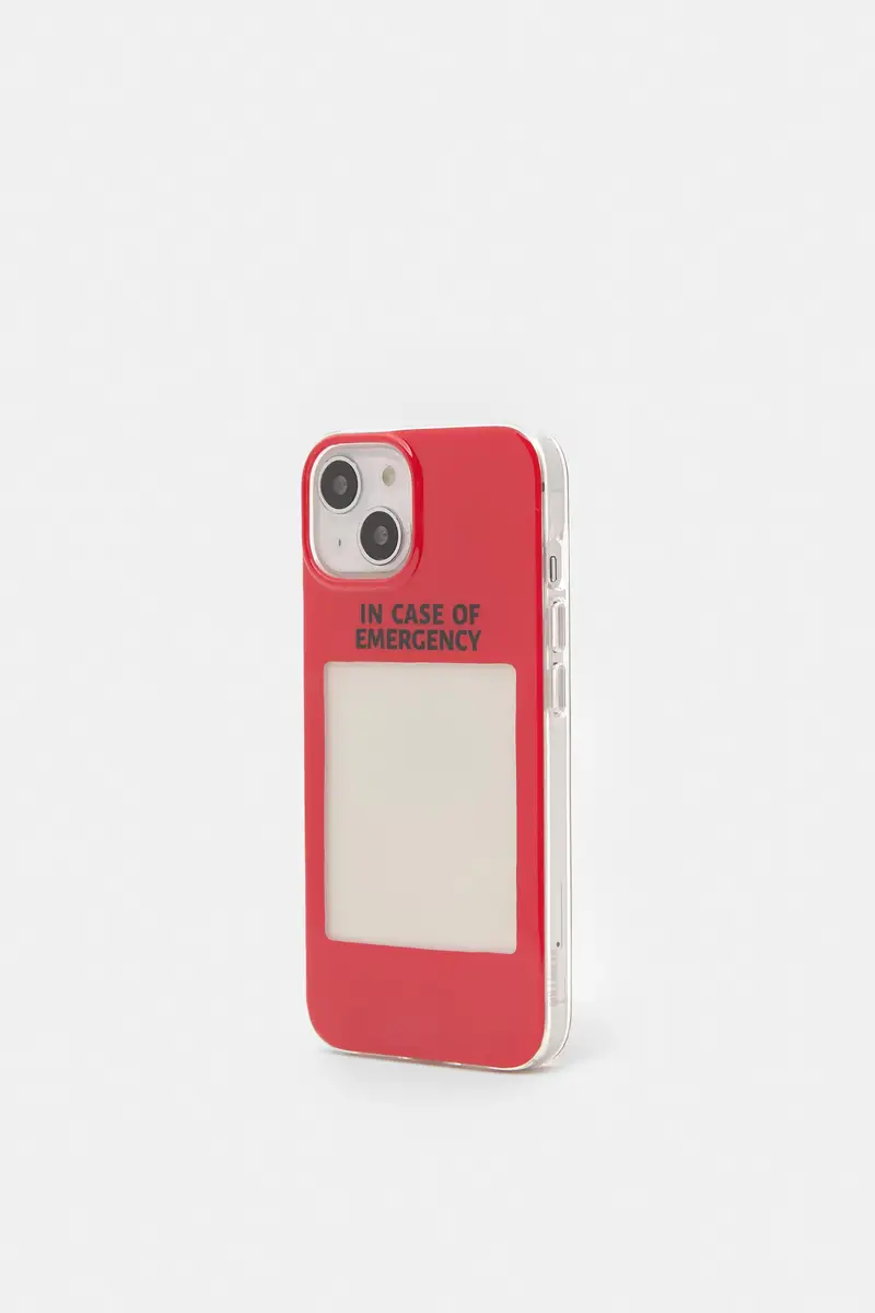 Pull&Bear Cover Iphone Grafica Emergency Rosso miniatura 3