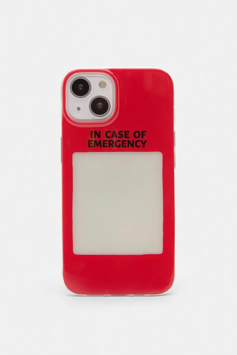 Pull&Bear Cover Iphone Grafica Emergency Rosso