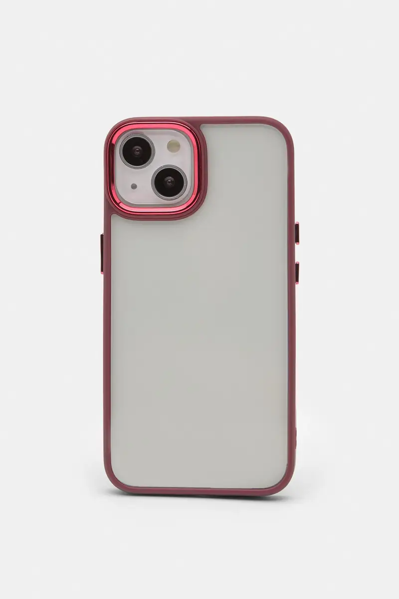 Pull&Bear Cover Iphone Trasparente A Contrasto Granata chiaro