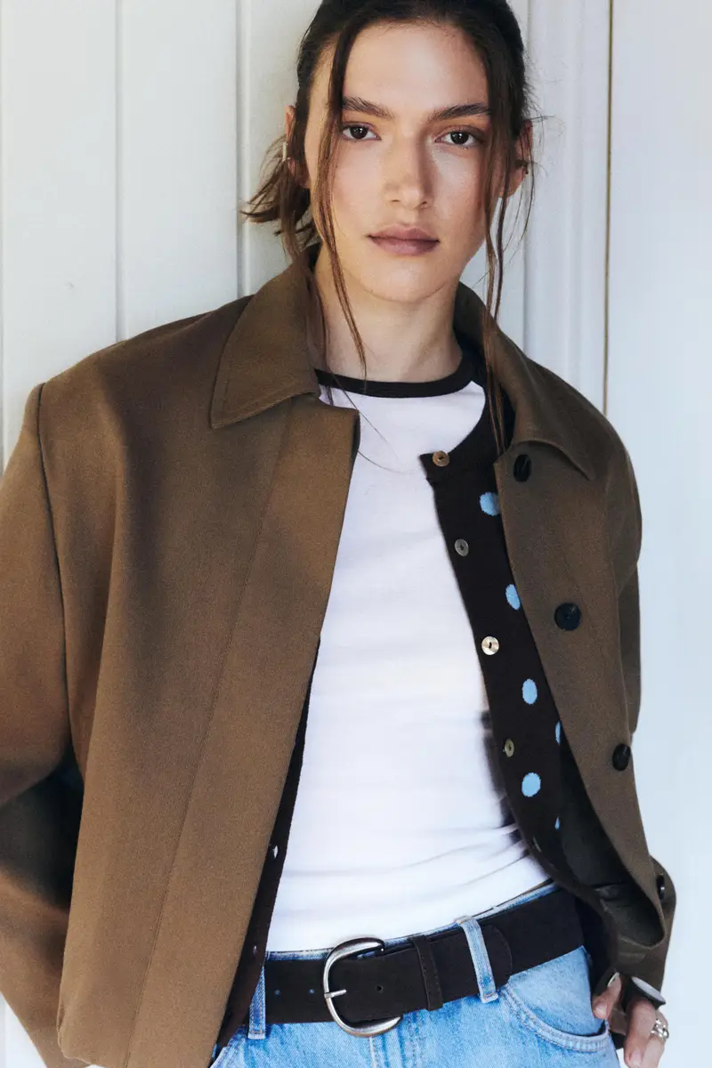 Pull&Bear Giacca Tailored Fit A Palloncino Cammello