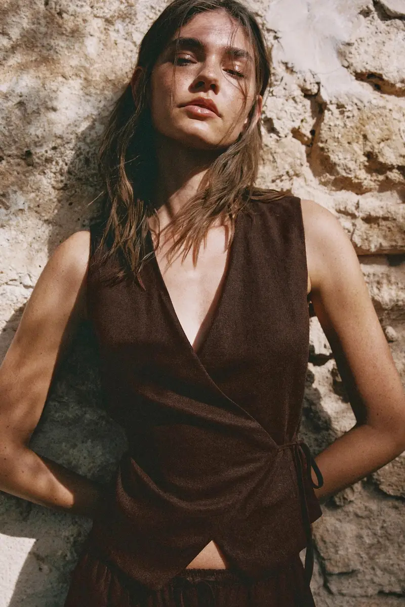 Pull&Bear Gilet Marrone 4362708