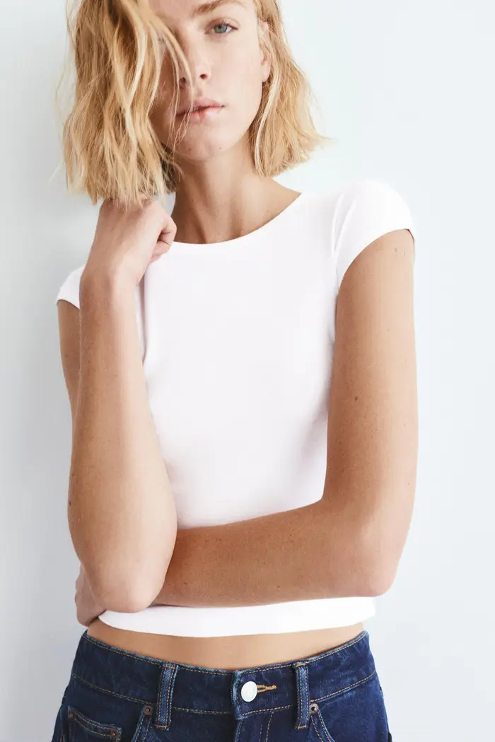 Pull&Bear T-shirt Bianco 3933803