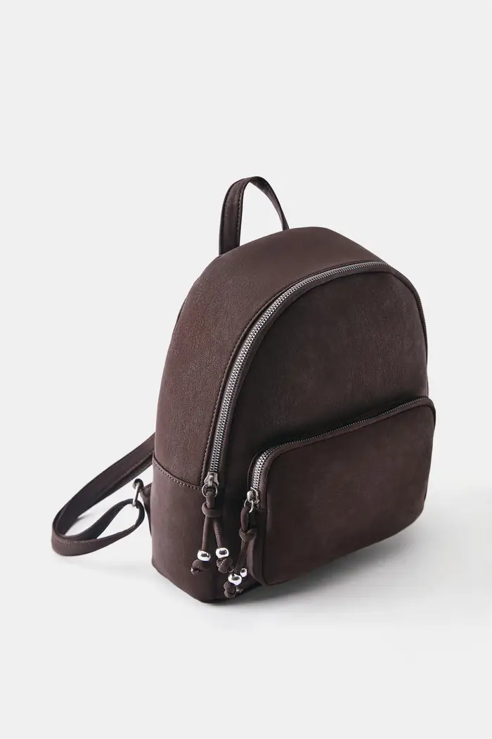 Zaino Gommato Marrone