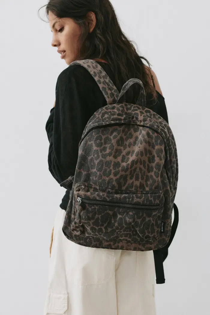 Zaino In Canvas Leopardato Leopardo