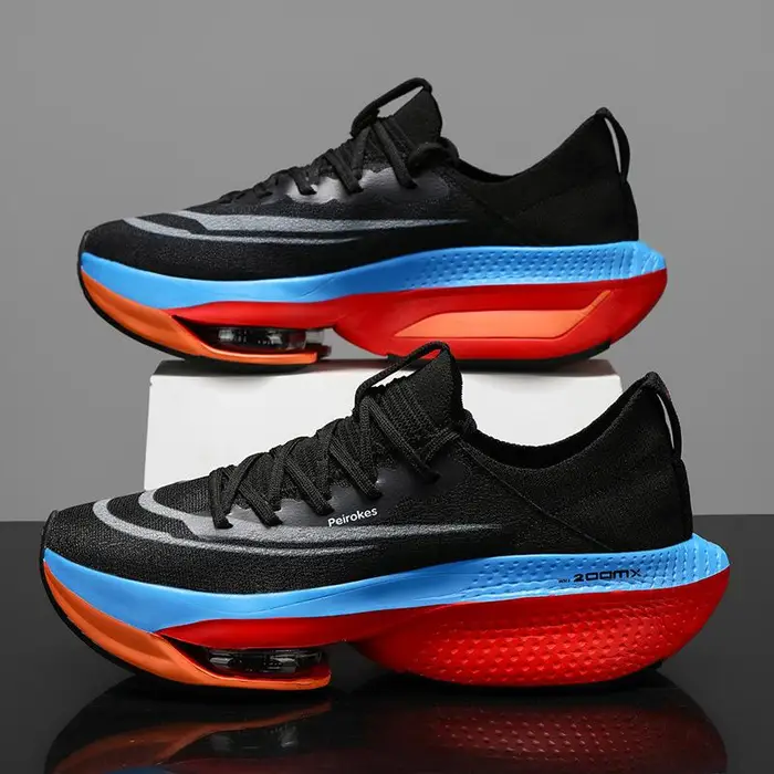 Rotto due Kipjog stesse scarpe da running con cuscino d aria ammortizzazione rimbalzo racing maratona coppia scarpe sportive uomo 45