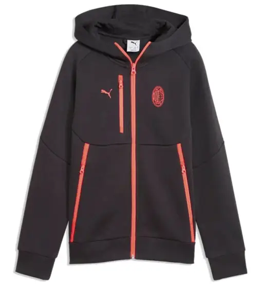 AC Milan 26/27 Jr - felpa con cappuccio - ragazzo Grey