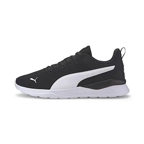 PUMA Anzarun Lite, Sneaker Unisex - Adulto, Black White, 42.5 EU