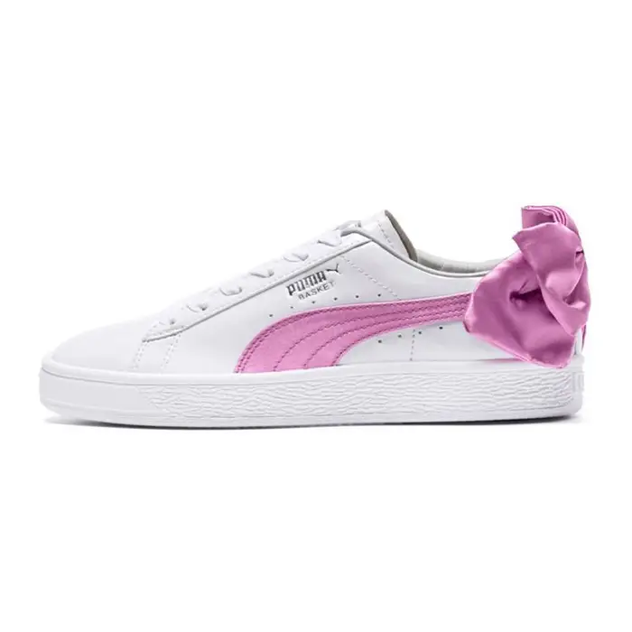 Basket Bow Patent Jr Bianco Orchidea Scarpe da Ginnastica Bambino Grigio 367621-02 35 5