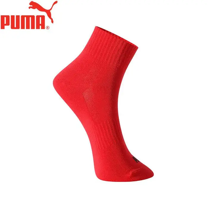 Puma Calzini da Uomo Rossi Fortunati per il Nuovo Anno, Mezza Gamba, 3 Paia