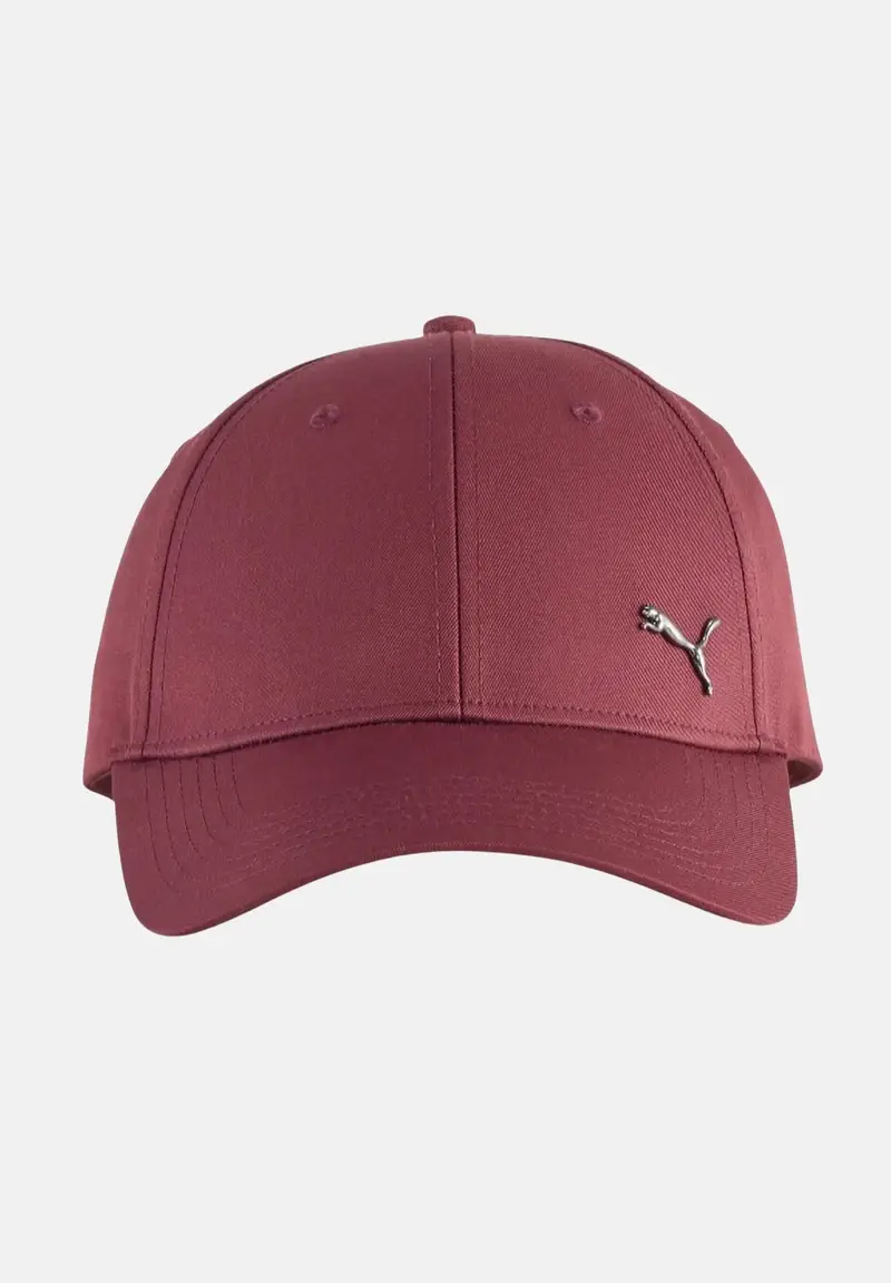 Puma Cappello con visiera ESS Metal Cat bordeaux per uomo e donna