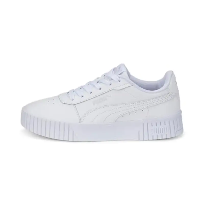 Puma Carina 2.0 Jr, Sneaker, White White Silver, 39 EU